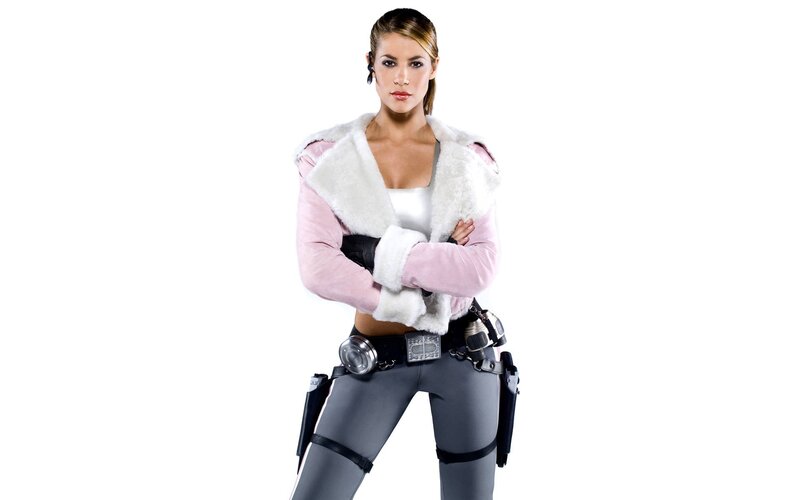 woman in pink jacket