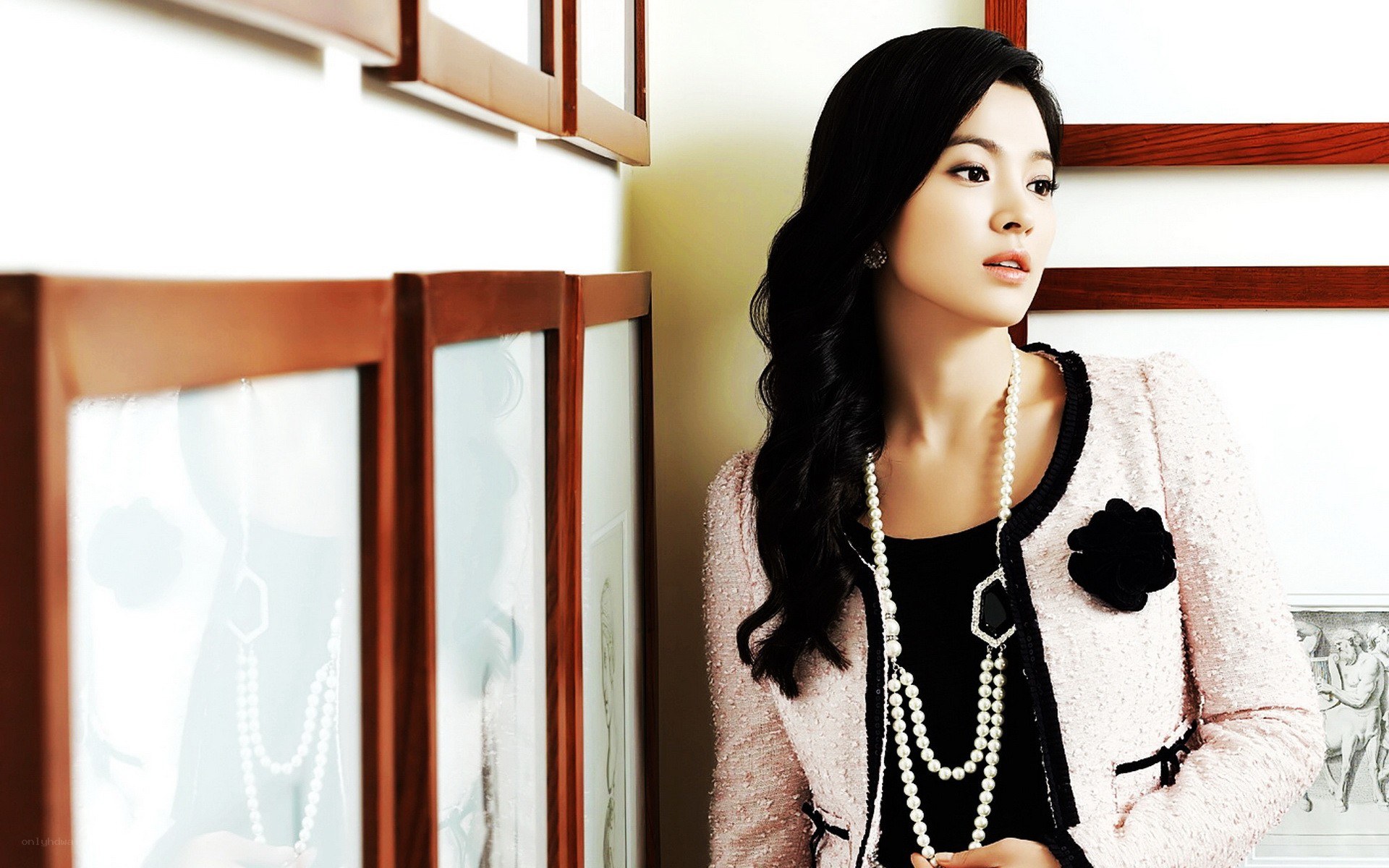 woman in pink jacket