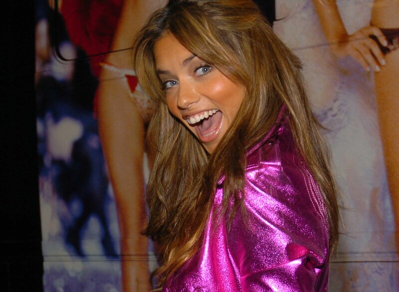 Woman in Pink Jacket — Happy