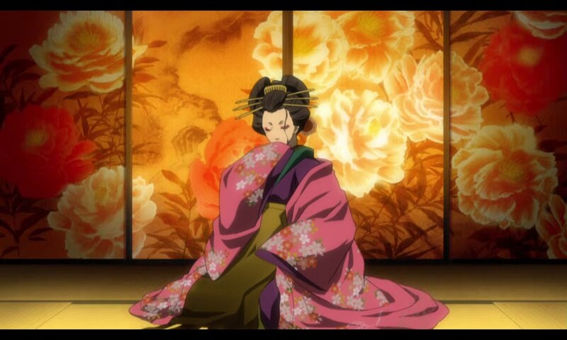 Woman in Pink Kimono — Dramatic