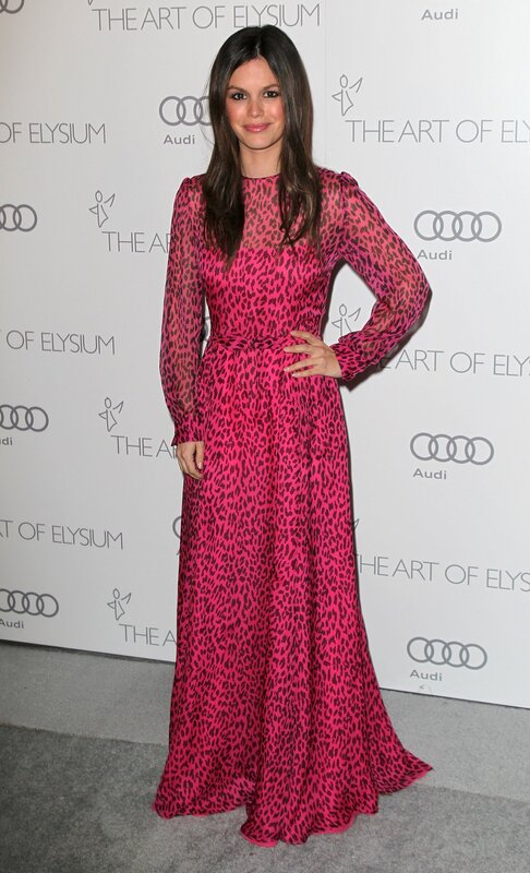 woman in pink leopard dress
