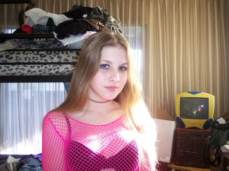 woman in pink mesh top