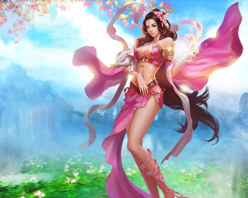 Woman in Pink Outfit — Serene, Autumn