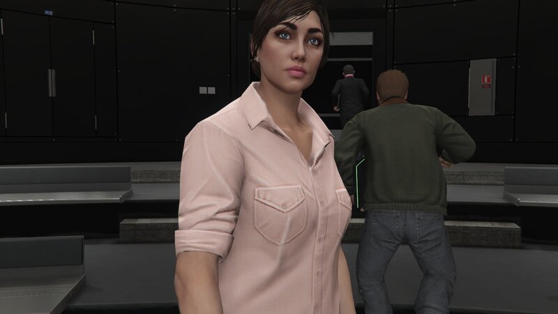 Woman in Pink Shirt — Neutral, 3d Render
