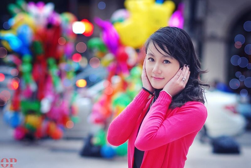 woman in pink sweater