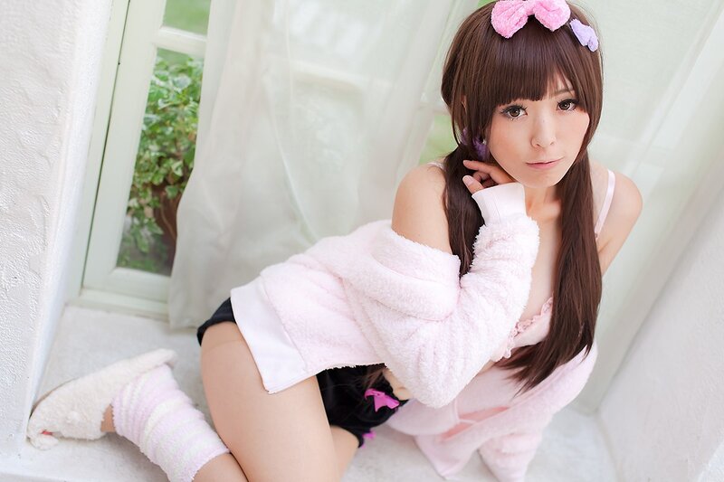woman in pink sweater