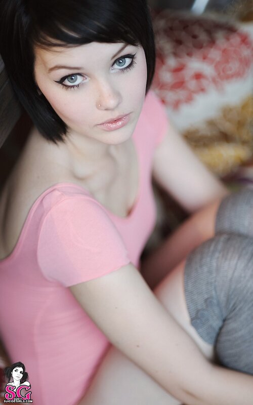 woman in pink top