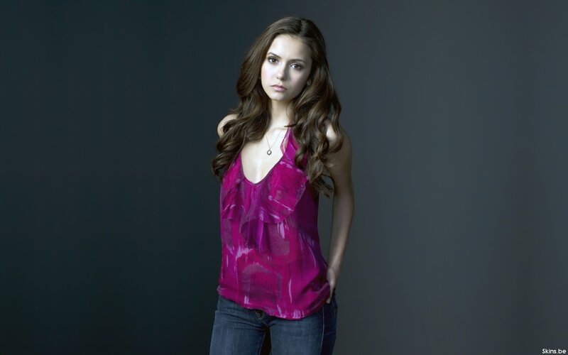 woman in pink top