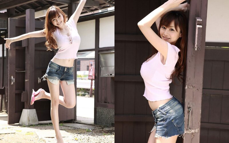 woman in pink top and denim shorts