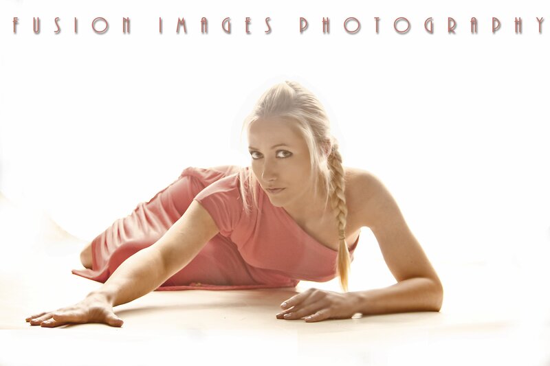woman in pink top on floor