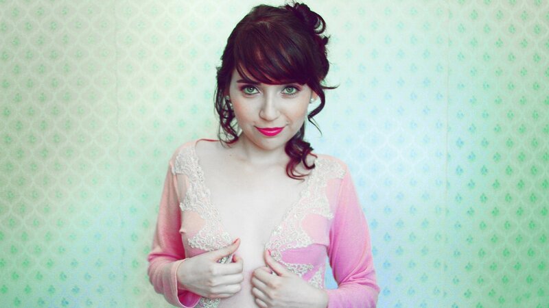 Woman in Pink Top — Playful, Photograph, Lace