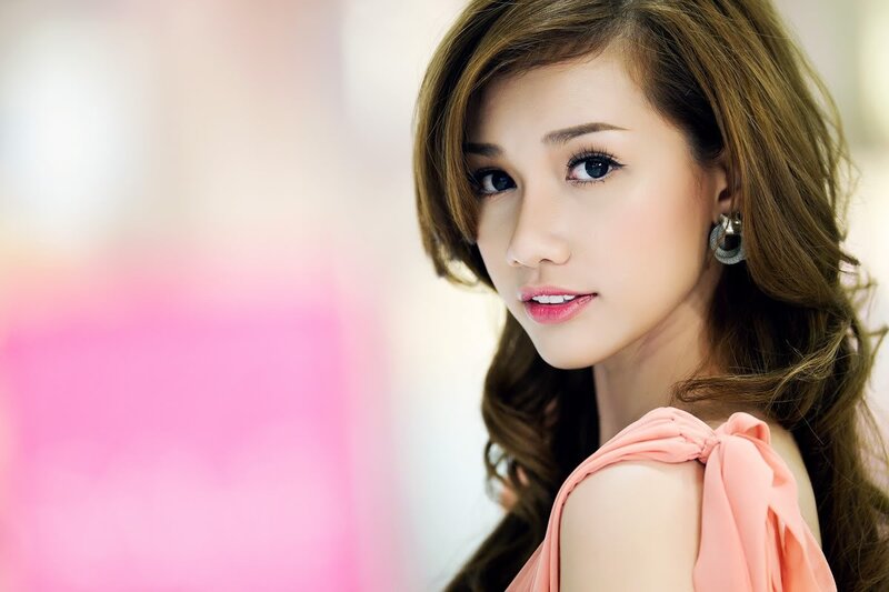 woman in pink top portrait