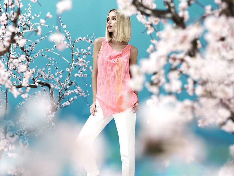 Woman in Pink Top — Serene, Spring
