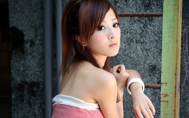 woman in pink towel