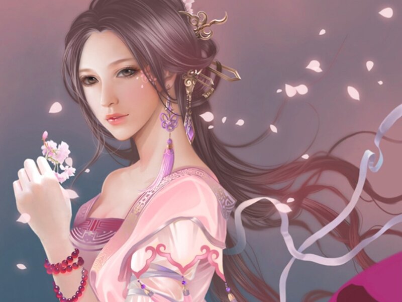 woman in pink traditional dress