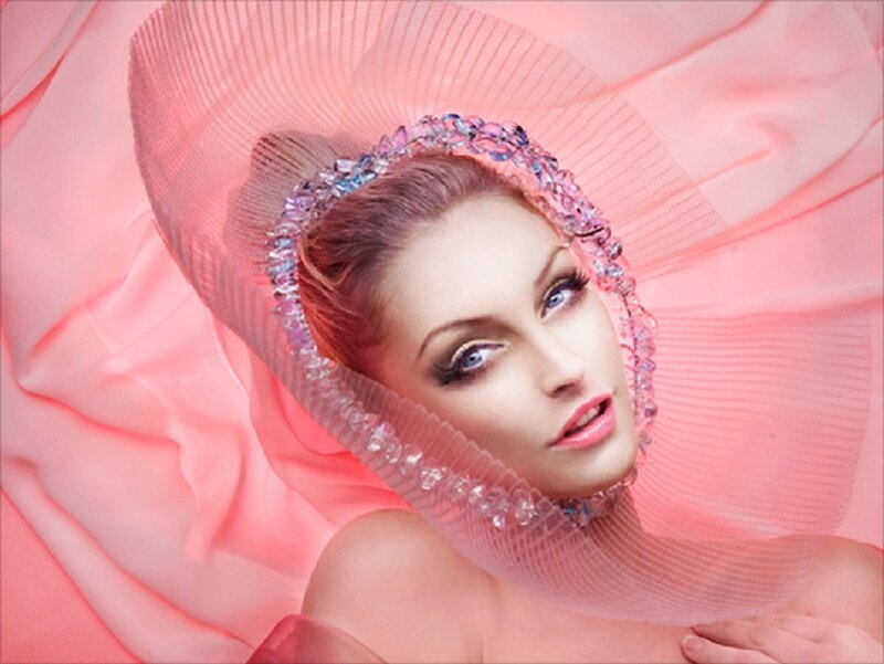 Woman in Pink Veil — Dreamy