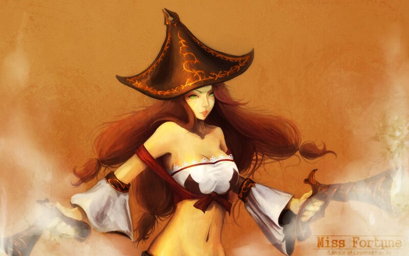 Woman in Pirate Hat — Brown