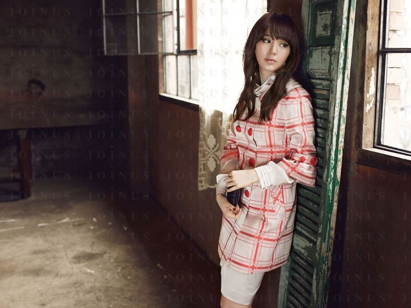 woman in plaid coat