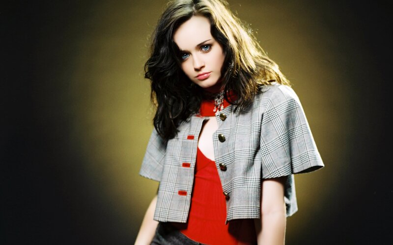 Woman in Plaid Jacket — Gray, Dramatic