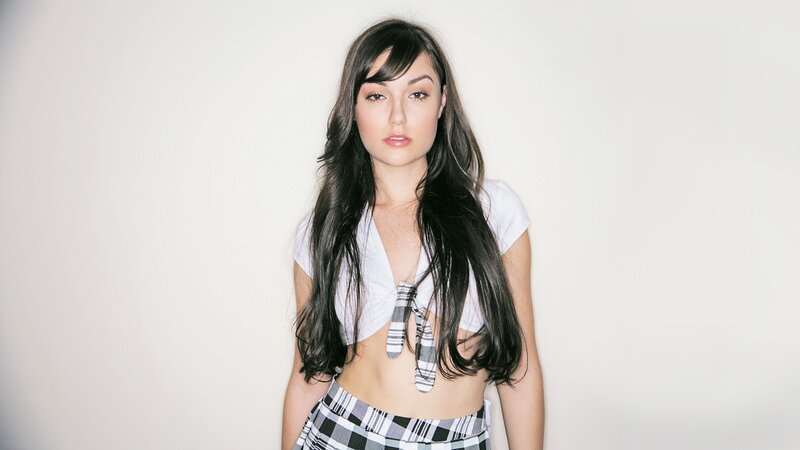 woman in plaid outfit