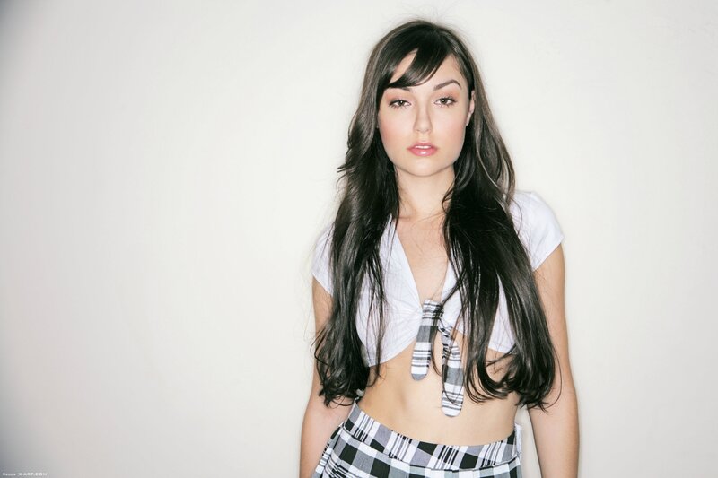 woman in plaid outfit