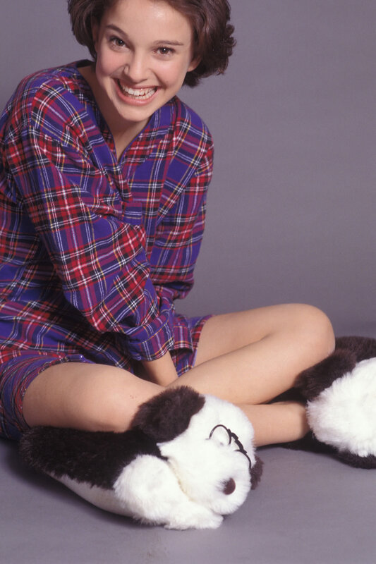 woman in plaid pajamas