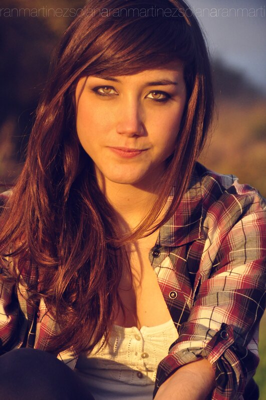 woman in plaid shirt