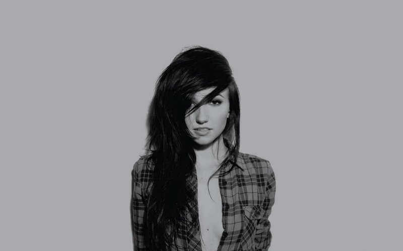 woman in plaid shirt