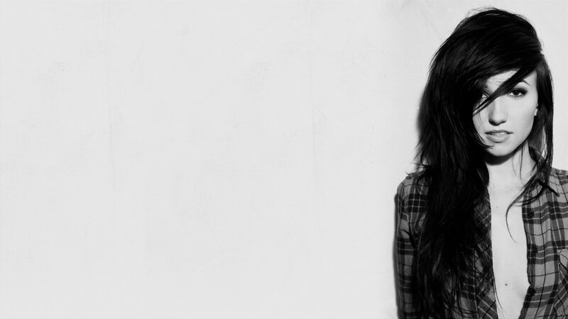 woman in plaid shirt
