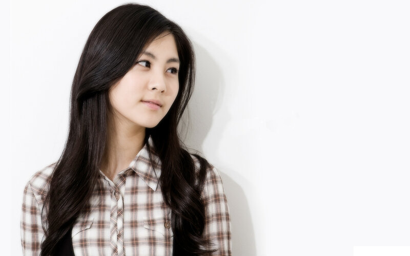 woman in plaid shirt