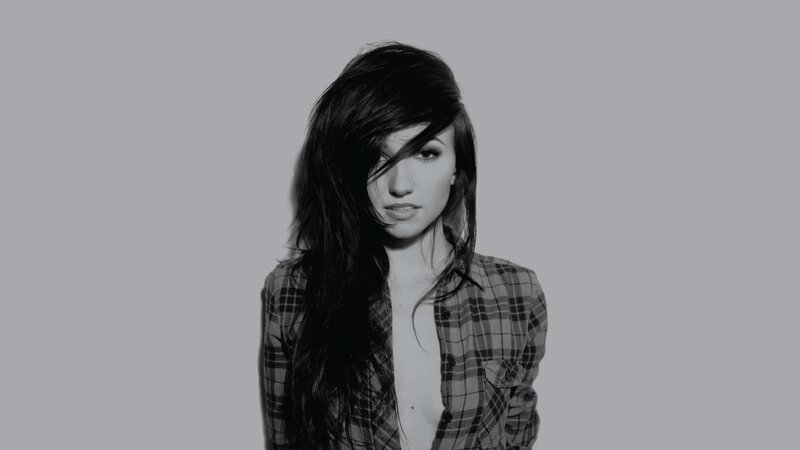 woman in plaid shirt