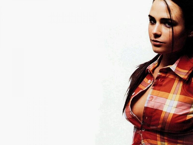 woman in plaid shirt
