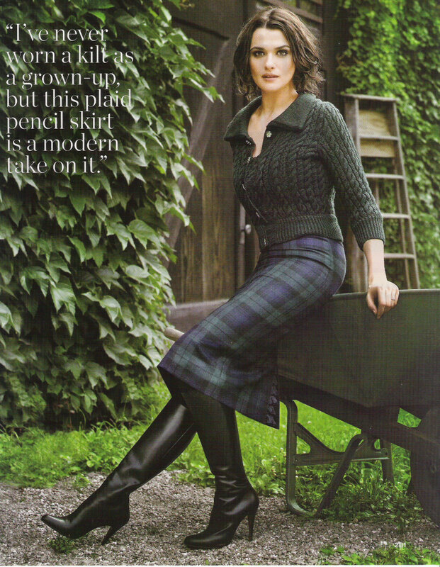 woman in plaid skirt