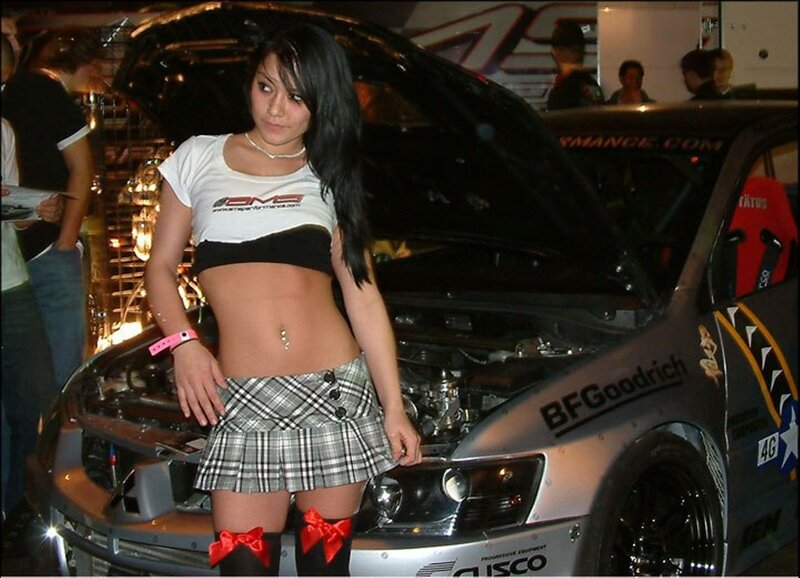 Woman in Plaid Skirt — Black