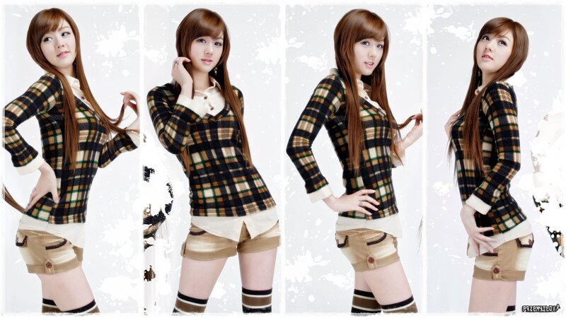 woman in plaid sweater