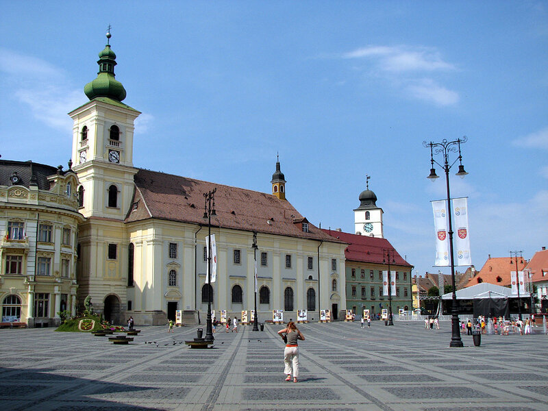Woman in Plaza