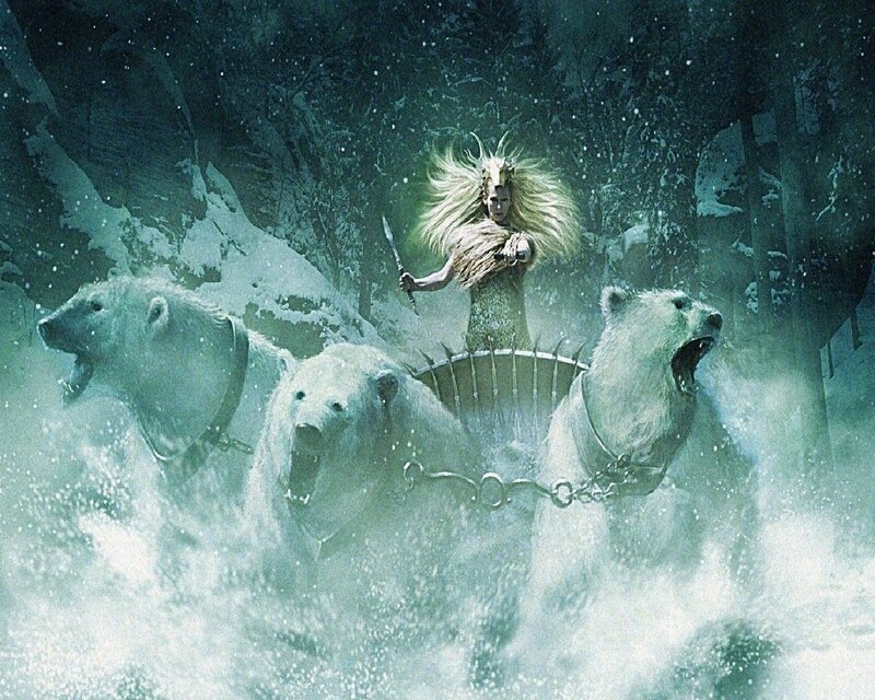 Woman in Polar Bear Sled