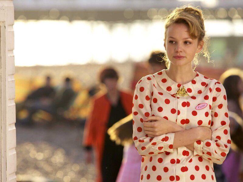 Woman in polka-dot dress