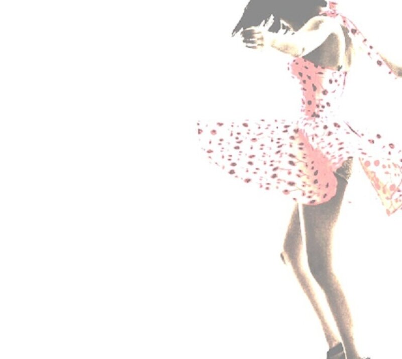 Woman in Polka-dot Dress — White, Dynamic