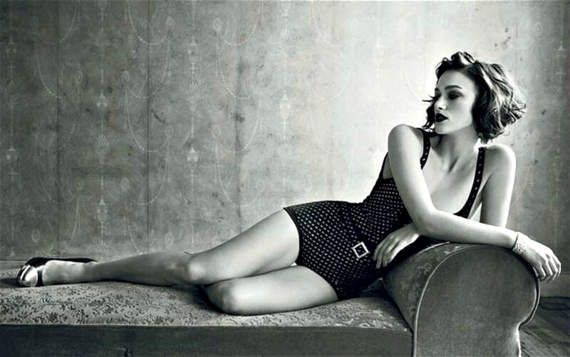 Woman in Polka-dot Swimsuit — Black, Dramatic