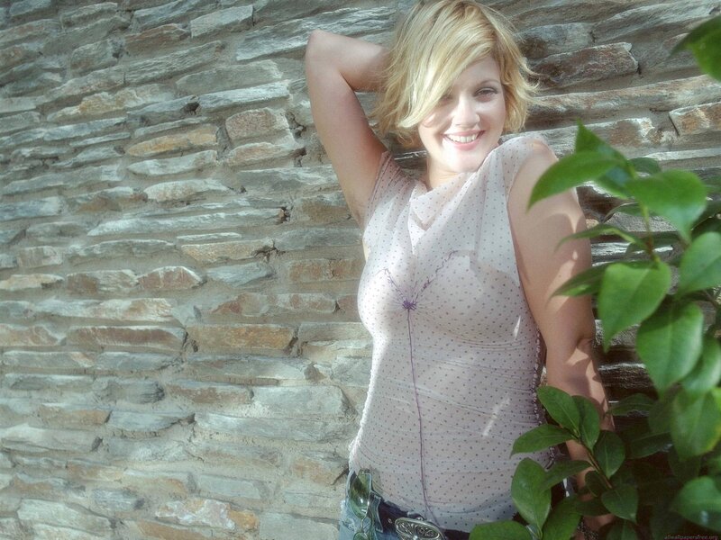 woman in polka-dot top