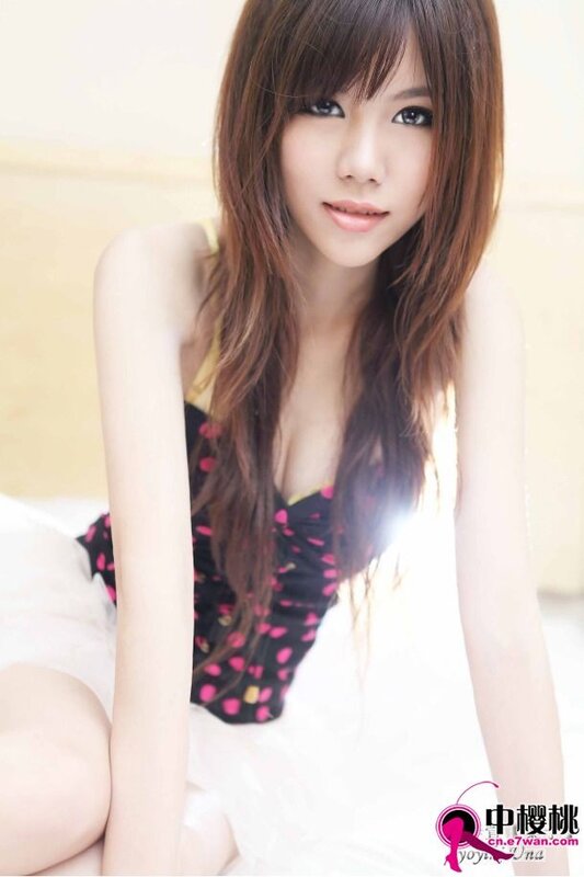 woman in polka dot top