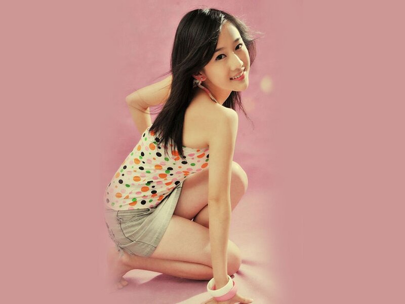 woman in polka dot top