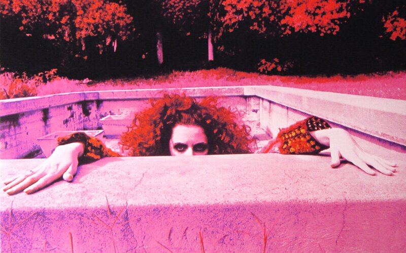 Woman in Pool — Pink
