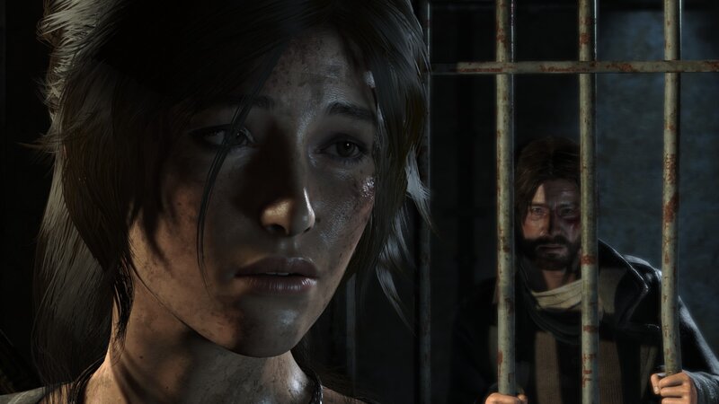 Woman in Prison Cell — Gray, Dark, Tense