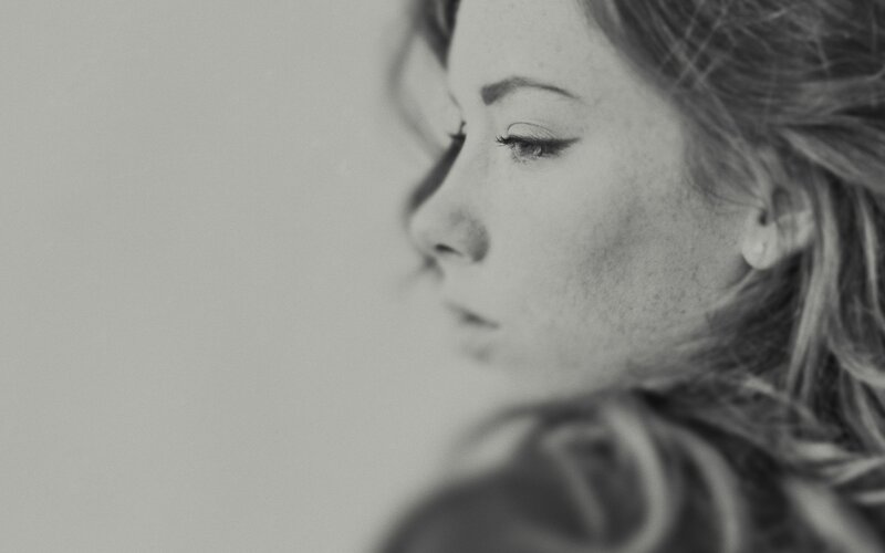 woman in profile
