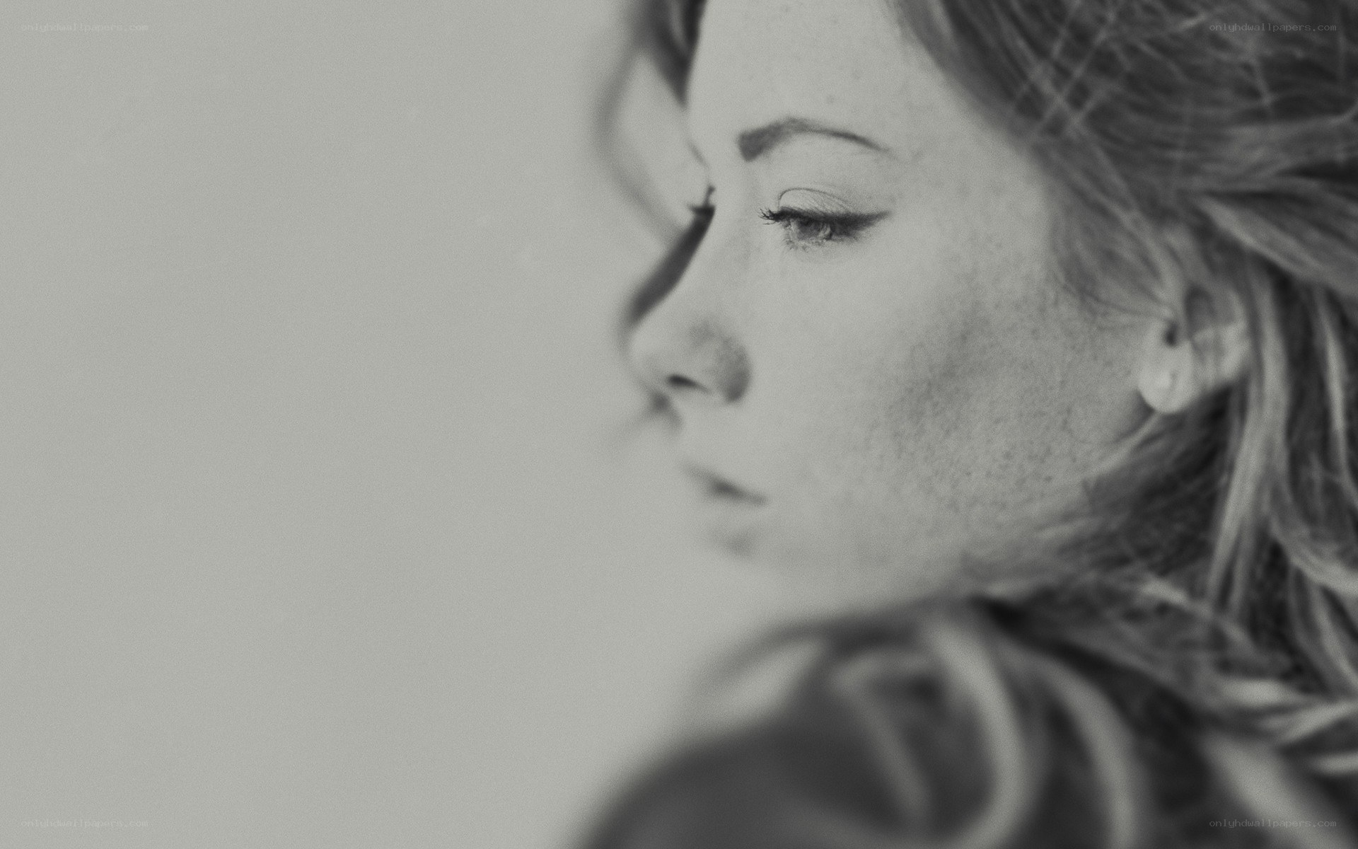 woman in profile