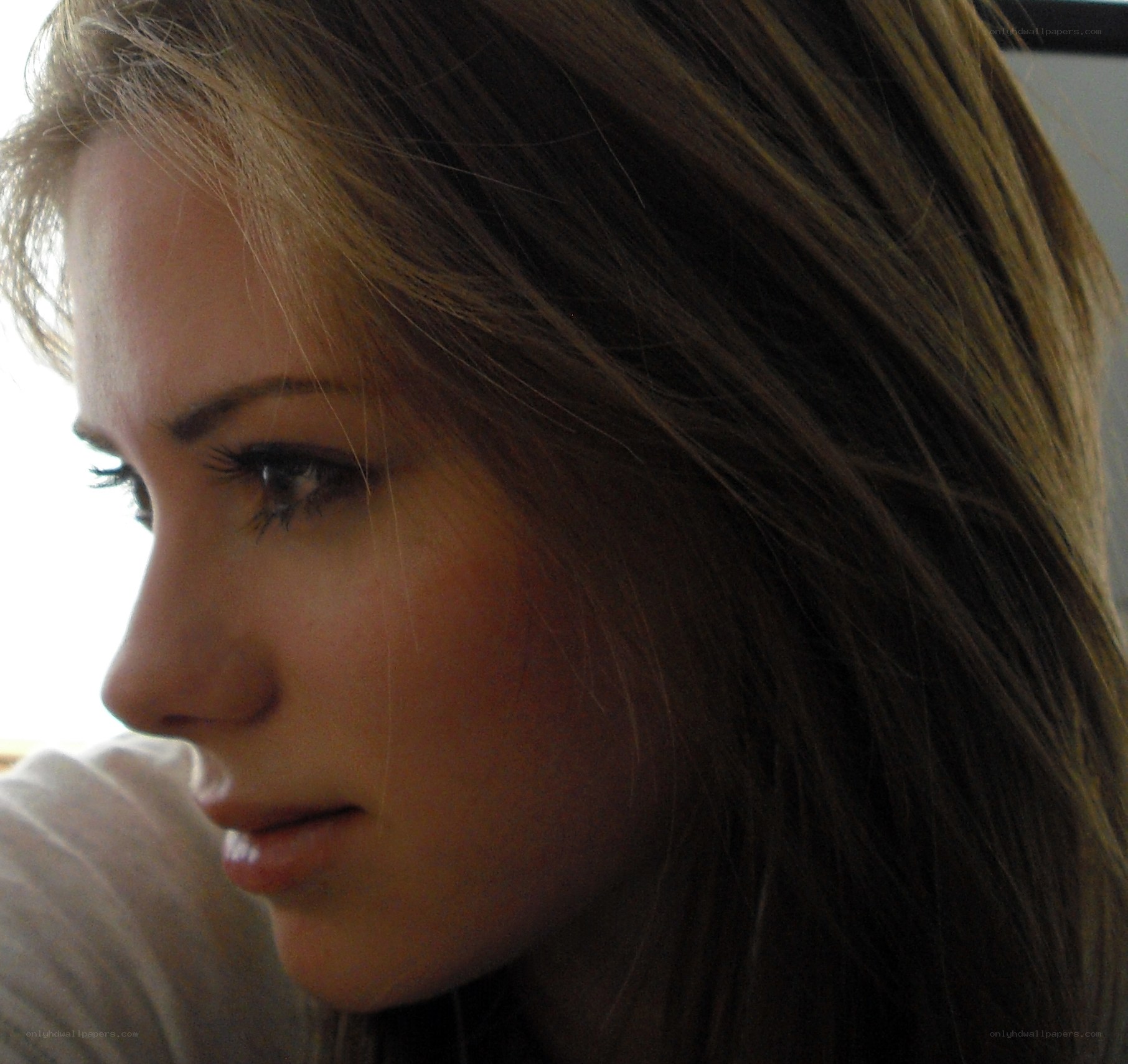 woman in profile
