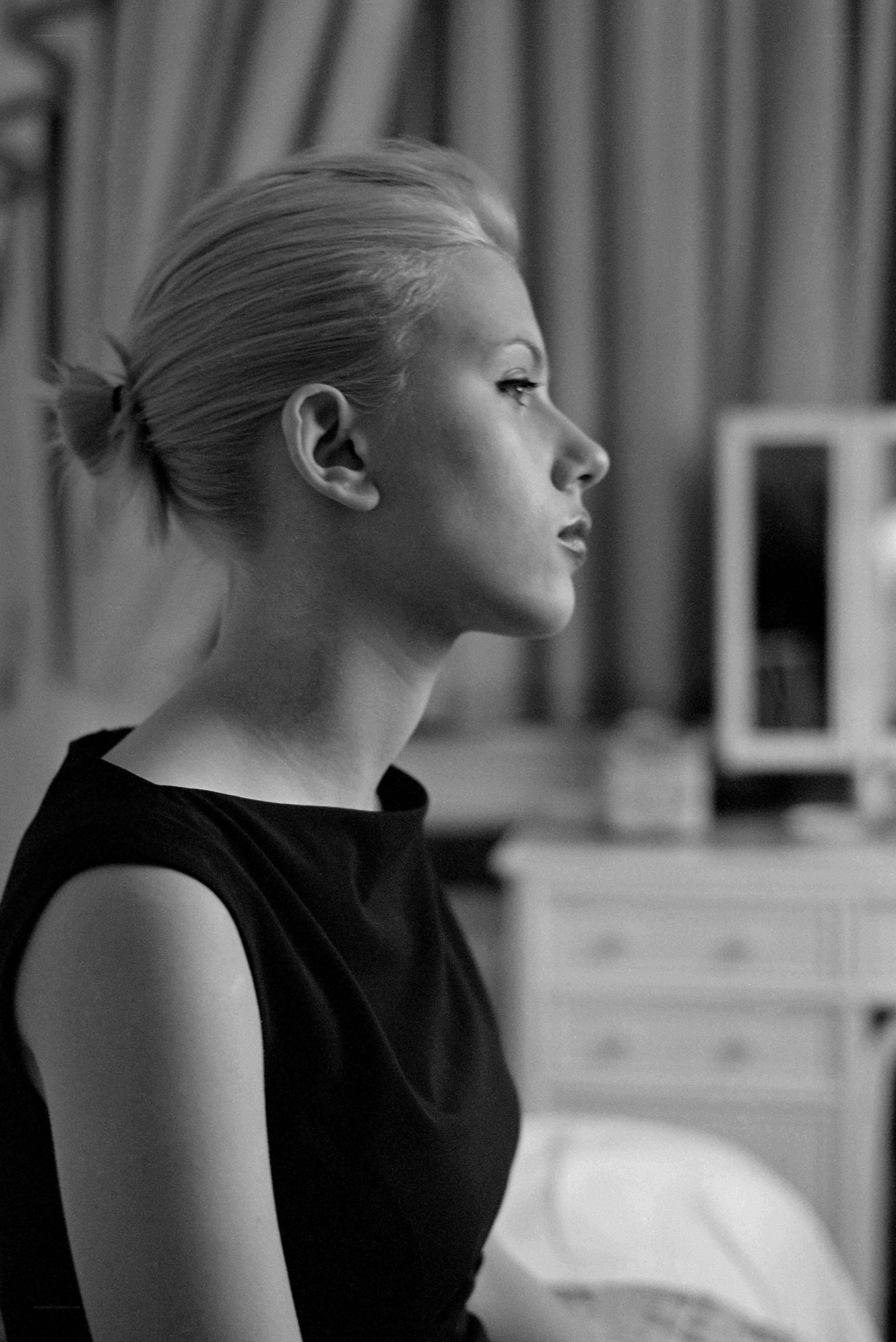 woman in profile