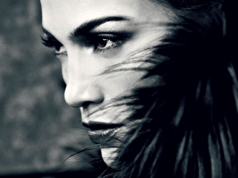 Woman in Profile — Black, Dramatic, Photograph, Hair, Face, Eyes